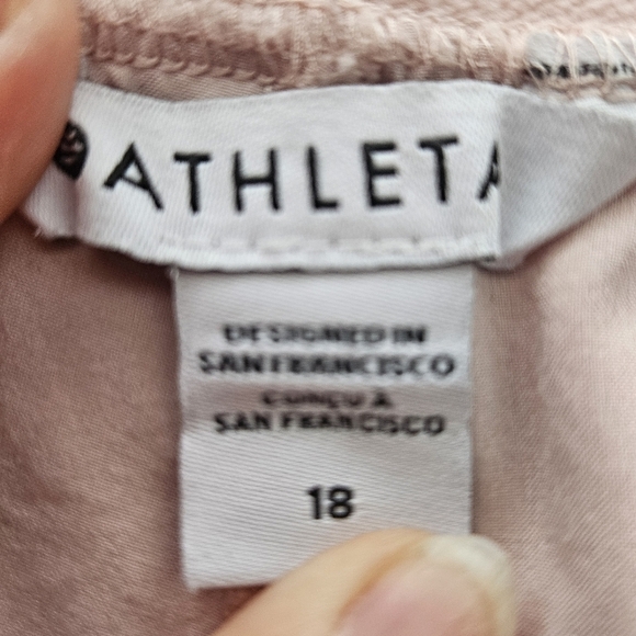 Athleta Vienna Cargo Pants Soft Blush Pink Size 18 Lightweight - Picture 9 of 16
